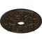 Ekena Millwork Jamie Medallion (Canopies up to 3 7/8"), 23 5/8"OD x 3 7/8"ID x 2 1/8"P, Stone Hearth Crackle CM23JASHC - alternate 3